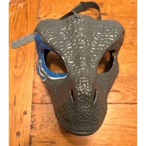 Jurassic World Fallen Kingdom Blue Velociraptor Dinosaur Mask Moving Jaw EUC